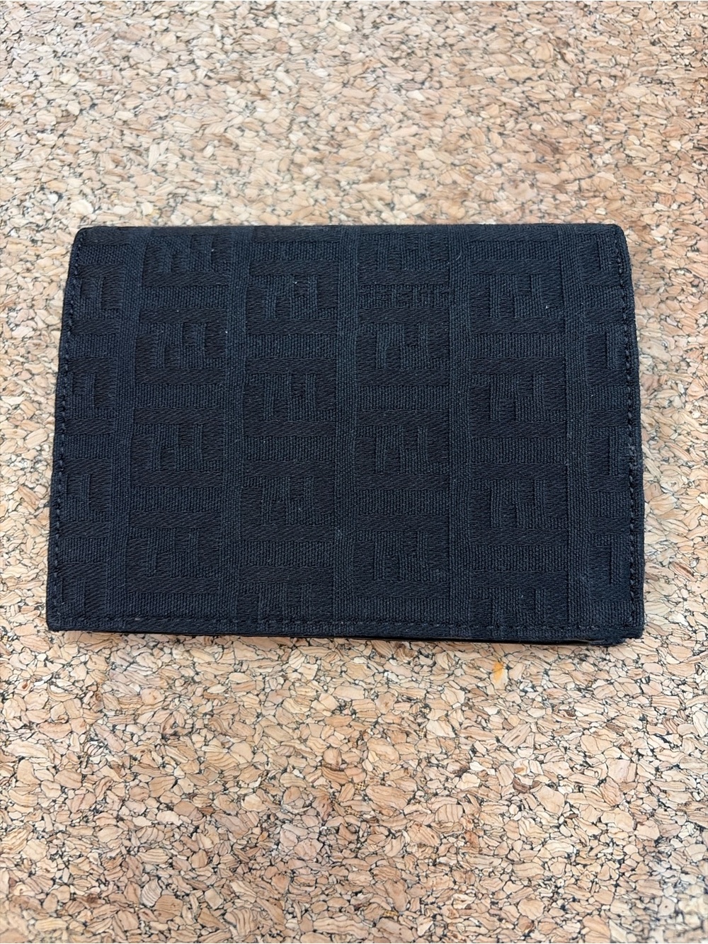 Fendi FF Zucca Monogram Bifold Wallet – Black Canvas